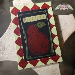 Two Women Boxing Brand Recipe Book Handmade Artist Julie Cohn Rare Collectible